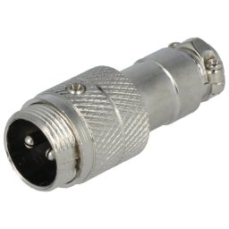 Mufă pentru microfoane tată PIN: 2 pe cablu drept