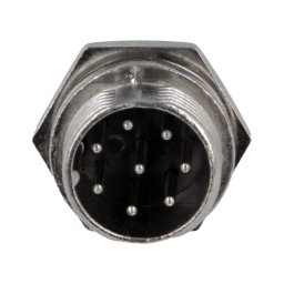 Soclu pentru microfoane tată PIN: 8 pt.montare pe panou