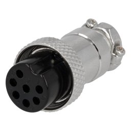Mufă pentru microfoane mamă PIN: 7 pe cablu drept