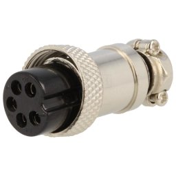 Mufă pentru microfoane mamă PIN: 5 pe cablu drept