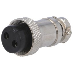 Mufă pentru microfoane mamă PIN: 2 pe cablu drept