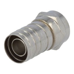 Mufă F tată drept 8,5mm crimpat pe cablu