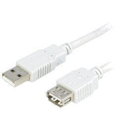 Cablu prelungitor USB 2.0 USB A Mama,USB A Tata 3m gri deschis