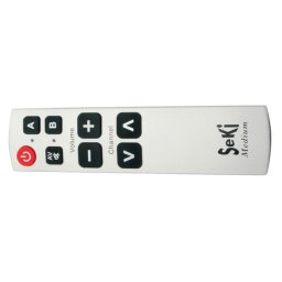 Telecomandă SEKI MEDIUM argintiu pentru seniori - universal - butoane mari