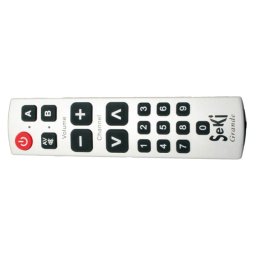 Telecomandă SEKI GRANDE argintiu pentru seniori - universal - butoane mari