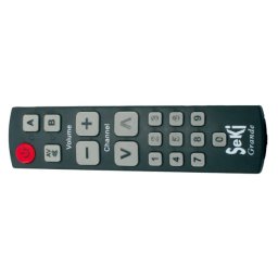 Telecomandă SEKI GRANDE negru argintiu pentru seniori - universal - butoane mari