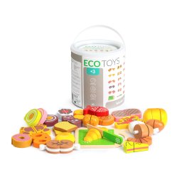 Alimente pentru tocat lemn 23buc Ecotoys