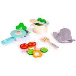 Set de gatit din lemn