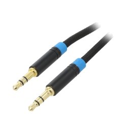 Cablu Jack 3,5mm 3pin mufă,din ambele părţi 2m Placare: aurit