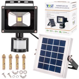 Set Proiector LED 10W, Panou solar 3W , Acumulator 2000mAh