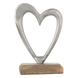 Decoratiune pentru masa, Inima, Metalizata 12x5x17 cm