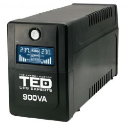 UPS 900VA/500W LCD Line Interactive AVR 2 schuko USB Management TED Electric TED003942 DZ088390