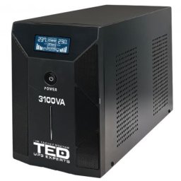 UPS 3100VA/1800W LCD Line Interactive AVR 3 schuko USB Management TED Electric TED001627