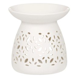 Difuzor Aromaterapie Ceramica Alb Design Perforat 11x11cm