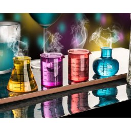 Pahare Chmemistry pentru shot-uri si bauturi (din plastic) 4 buc