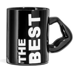 Cană Neagră Inscripționată The Best - Cadoul Perfect pentru Cei Apropiați