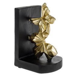 Suport Carti Negru cu Fluturi Aurii 11.3x9.5x17.5cm