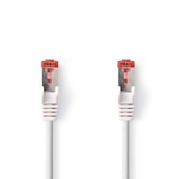 cablu de retea s/ftp nedis, cat6, patch cord, 7.5m, alb
