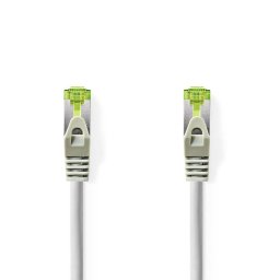 cablu de retea s/ftp pimf nedis, cat7, patch cord, 10m, gri