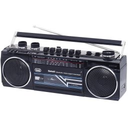 radiocasetofon portabil rr 501 bt fm, bluetooth, mp3, usb, negru trevi