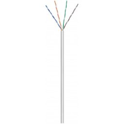 cablu de retea u/utp goobay, cat5e, rola, 100m, gri