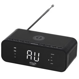 radio cu ceas incarcare wireless ad 1192 negru adler