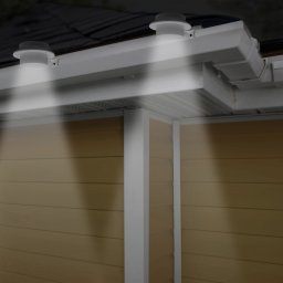 lampa solara pt. stresini/garduri cu 3 led-uri, alb