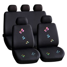 Huse scaune auto, marime universale, cu fluturasi