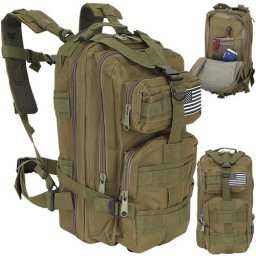 Rucsac mic pentru turist verde 23243