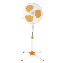 Ventilator camera, cu picior, 3 trepte de viteză, elice 40 cm, oscilație 90°, protecție termică, înălțime ajustabilă, Portocaliu