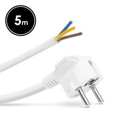 cablu de retea montabil, de 5 metri - 3 x 1,5 mm² - alb