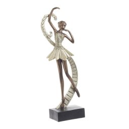 decoratiune balerina din rasina, gold/bronz, 14ch10ch40