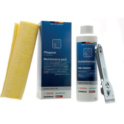 Pachet de intretinere compus din racleta si laveta BOSCH 00311903, pentru plite vitroceramice si inductie