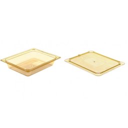 Container GN 1/2-65 mm Amber – Rezistent la +190°C – Cu Capac