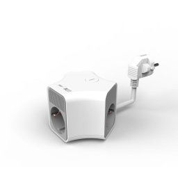 prelungitor 3 prize 1x usb-a + 1x usb-c cablu 3x1.5mmp 1.4m alb technik