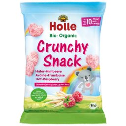 Gustare crocanta cu ovaz si zmeura, pentru copii +10 luni, fara gluten bio 30g