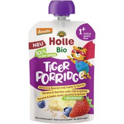 Terci cu banane, fructe de padure, ovaz si quinoa pentru copii, +1 an bio 110g