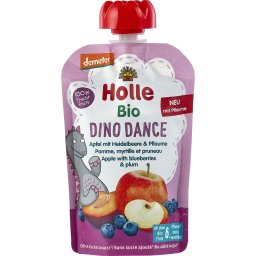 Piure de mere cu afine si prune pentru copii, +6 luni, fara gluten bio 100g