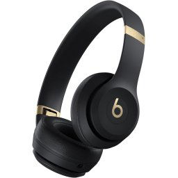 Casti On-Ear Beats Solo 4, Wireless, Bluetooth, Autonomie 50 ore, Negru-Auriu