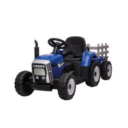 Mini tractor electric cu remorca, 12V, 2 motoare, 3-8km/h, Mp3 Player, lumini, telecomanda Bluetooth AutoDrive ProParts
