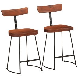 Scaune de bar 2 buc 49x43x79 cm lemn masiv de mango GartenMobel Dekor
