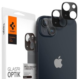 Spigen Optik.TR Camera Protector glass for iPhone 14/14 Plus camera, 2 black
