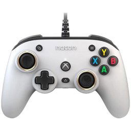 Controller cu Fir Nacon Pro Compact Programabil, Dolby Atmos,Xbox, PC Alb