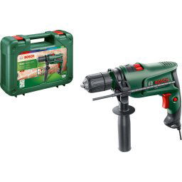 Masina de gaurit si insurubat (bormasina) Bosch EasyImpact 600, 600 W, 3000 RPM, 45.000 percutii/min, 15 Nm, 25 mm diametru maxim gaurire, limitator reglare adancime, maner suplimentar, valiza profesionala