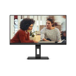 Monitor IPS LED AOC 60,5cm 24" 24E3QAF, Full HD (1920x1080), VGA, HDMI, DisplayPort, Boxe, Pivot, Negru