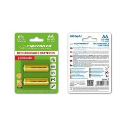 Esperanza EZA103Y Baterii reîncărcabile Ni-MH AA 2000MAH x2