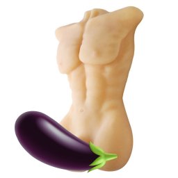 HiSmith STOY0470 Male Body Torso 3D Realistic Sex Toy Doll with Big Dildo Skin