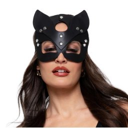 Bedroom Fantasies Kinky Kitty Mask Black