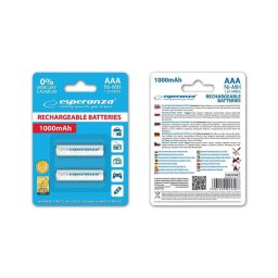 Esperanza EZA101W Baterii reîncărcabile Ni-MH AAA 1000MAH 2PCS.