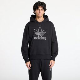 Hanorac adidas Adicolor Outline Trefoil Hoody Black